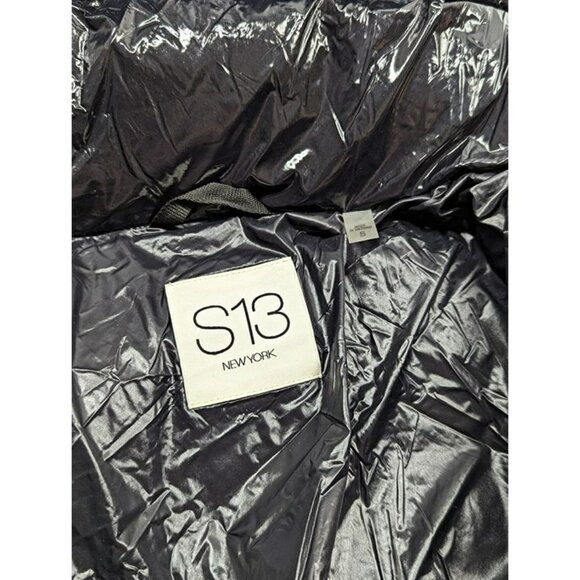 S13 Women's Lexie Black Hooded Water-Resistant Puffer Coat Size S (MSRP $300) - Picture 4 of 10